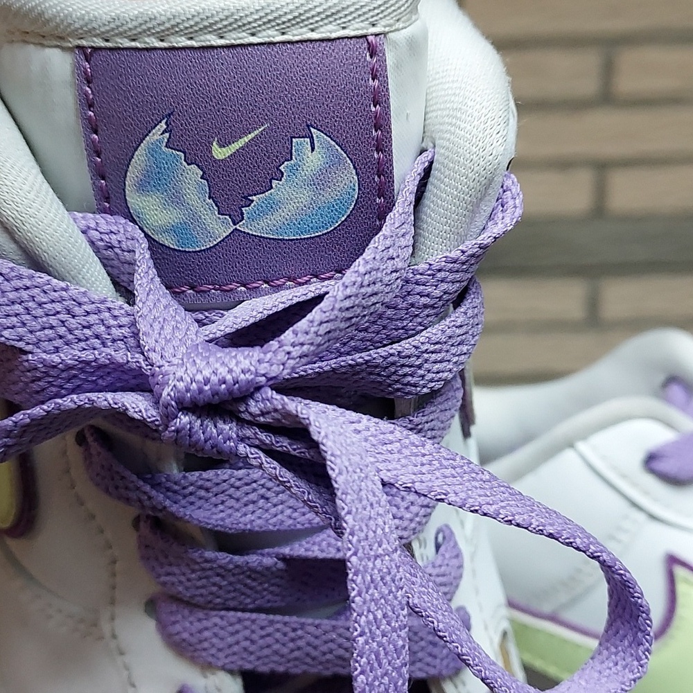 Nike Air Force One Low Women's White and Lavender Sneakers Sz 7 - Picture 6 of 10